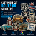 Route 66 Custom Stickers – Upload Your Own Design